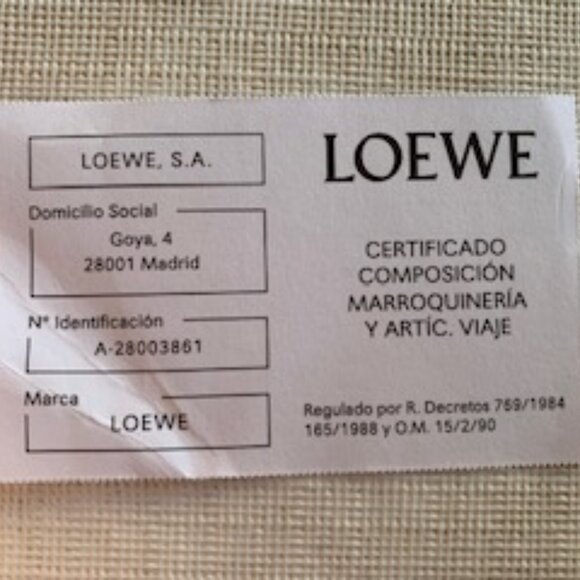 Loewe Gate Bag Mini in soft calfskin and jacquard - prune / havana colours - Picture 2 of 6